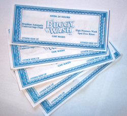 Car Wash Tokens
